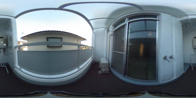 パノラマ画像バルコニー