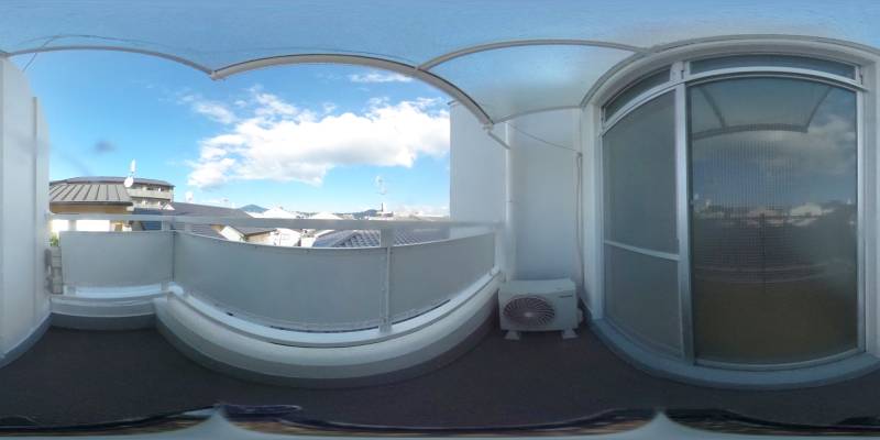 パノラマ画像バルコニー