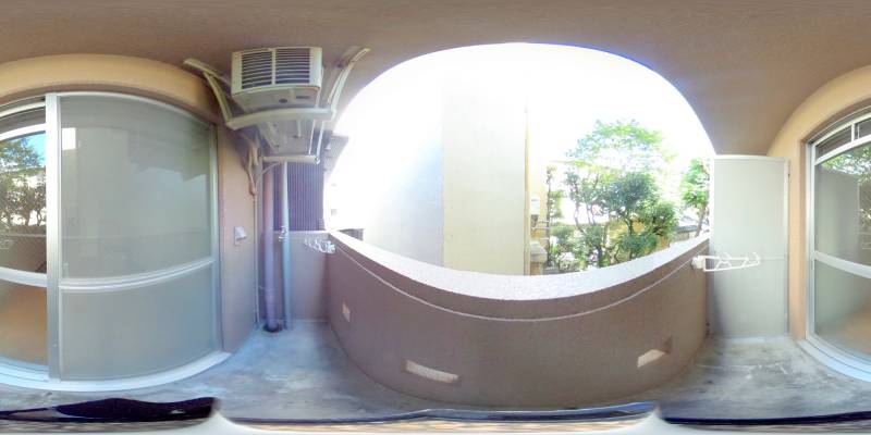 パノラマ画像バルコニー