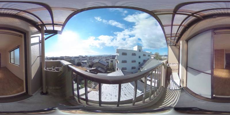 パノラマ画像バルコニー