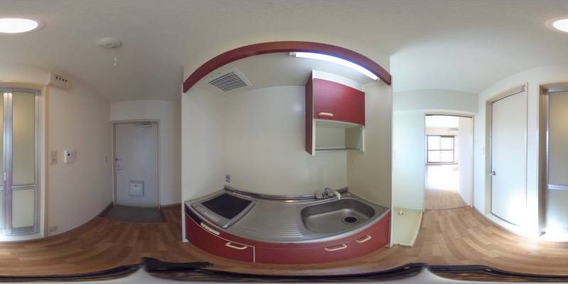 パノラマ画像キッチン