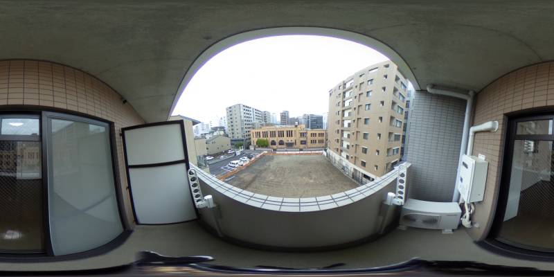 パノラマ画像バルコニー