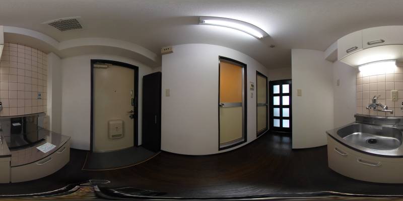 パノラマ画像キッチン