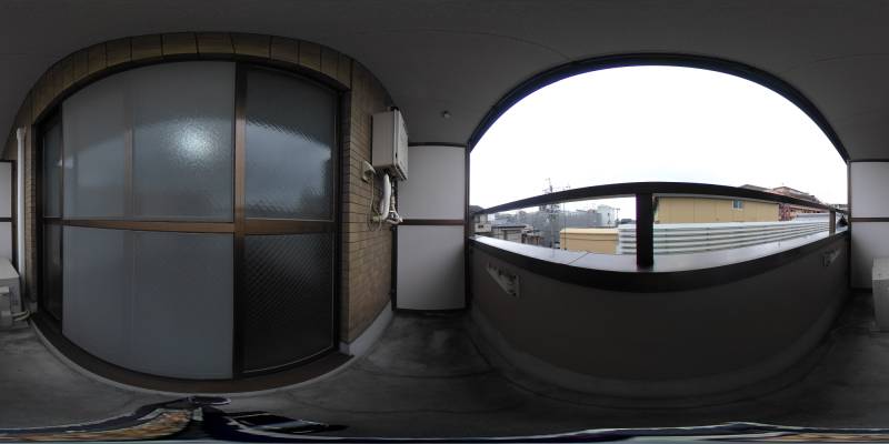 パノラマ画像バルコニー