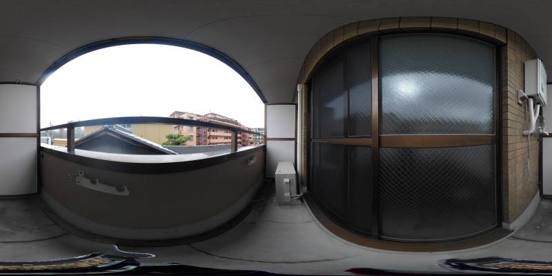 パノラマ画像バルコニー