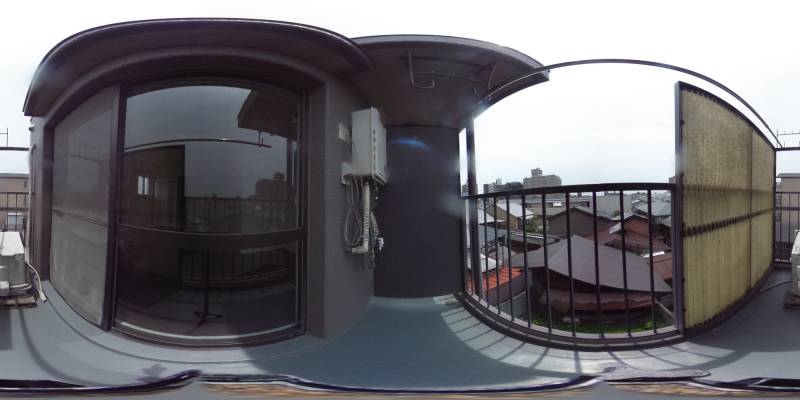 パノラマ画像バルコニー