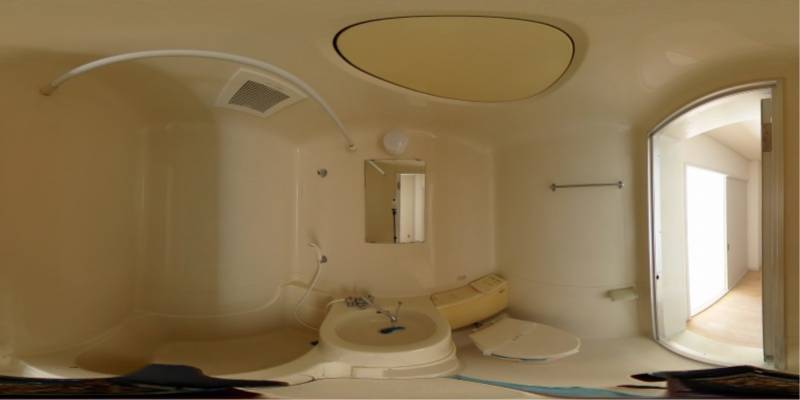 パノラマ画像バスルーム