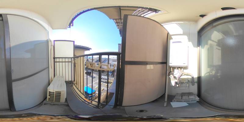 パノラマ画像バルコニー