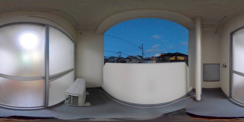 パノラマ画像バルコニー