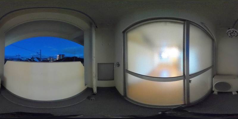 パノラマ画像バルコニー