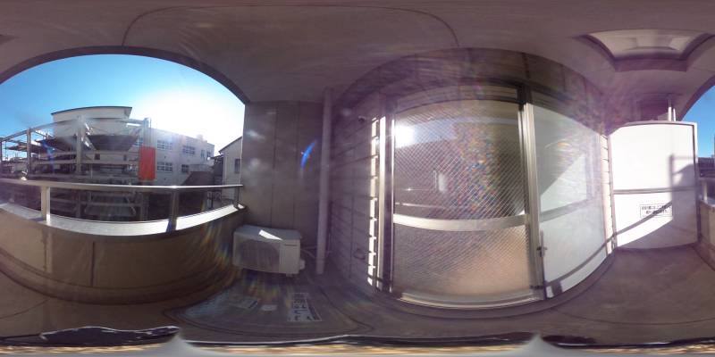 パノラマ画像バルコニー