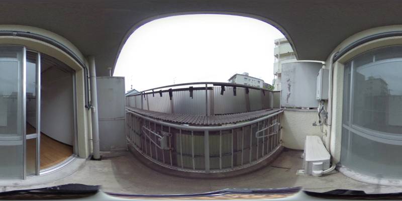 パノラマ画像バルコニー