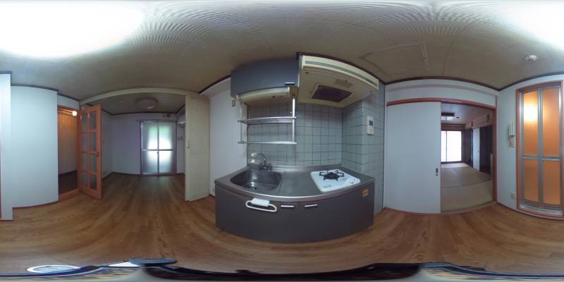 パノラマ画像キッチン