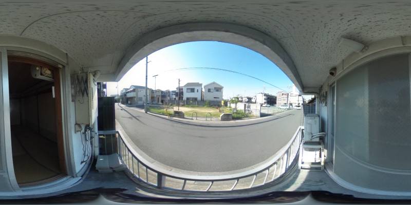 パノラマ画像バルコニー