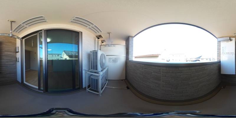 パノラマ画像バルコニー