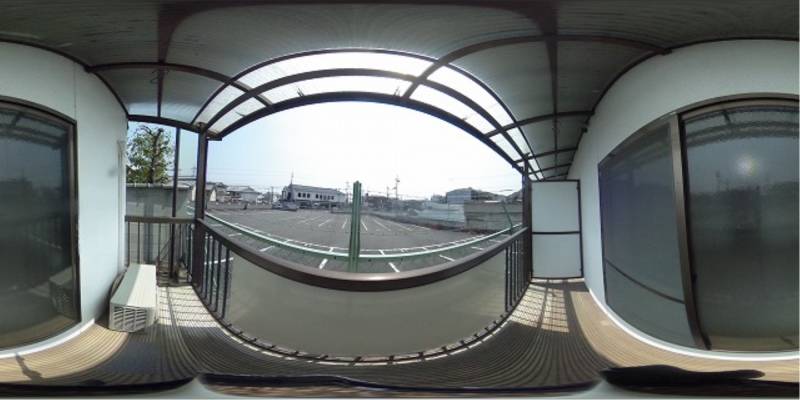 パノラマ画像バルコニー