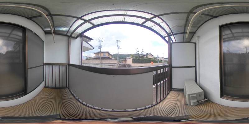 パノラマ画像バルコニー