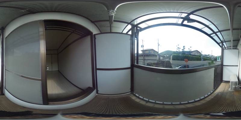 パノラマ画像バルコニー