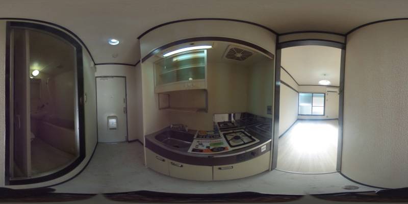 パノラマ画像キッチン