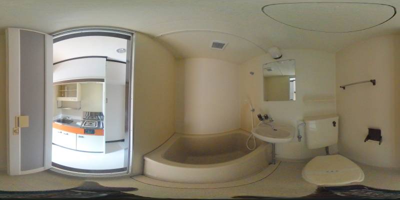 パノラマ画像バスルーム