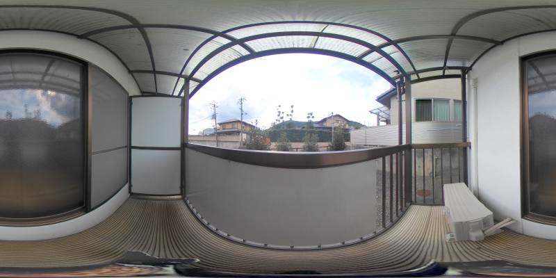 パノラマ画像バルコニー