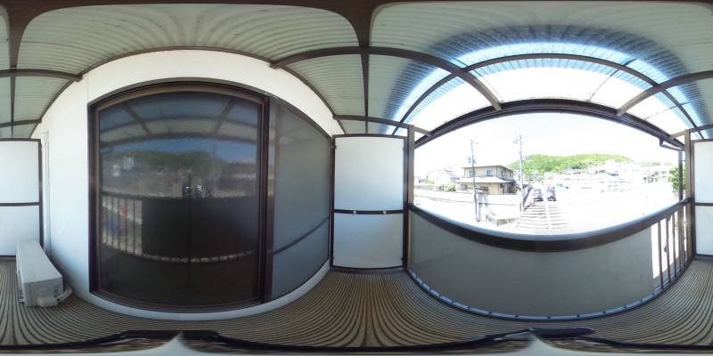 パノラマ画像バルコニー