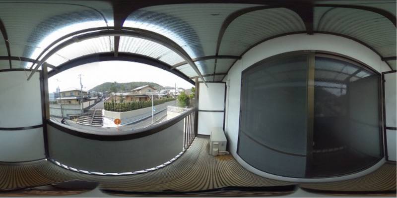 パノラマ画像バルコニー