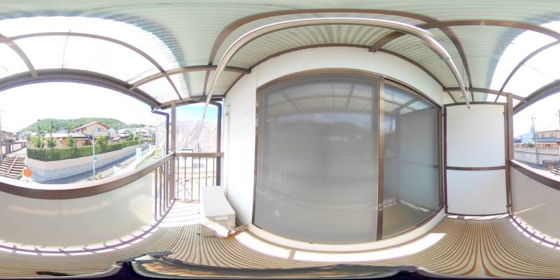 パノラマ画像バルコニー