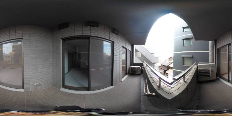 パノラマ画像バルコニー