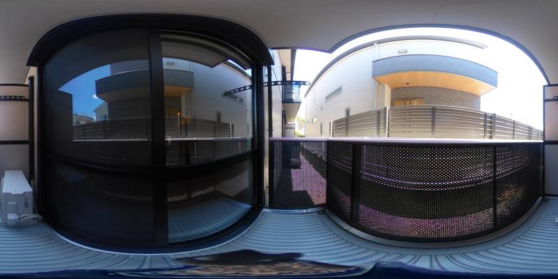 パノラマ画像バルコニー