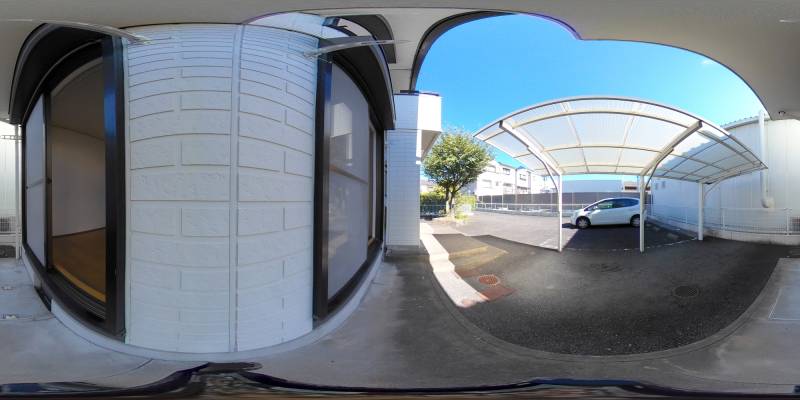 パノラマ画像バルコニー