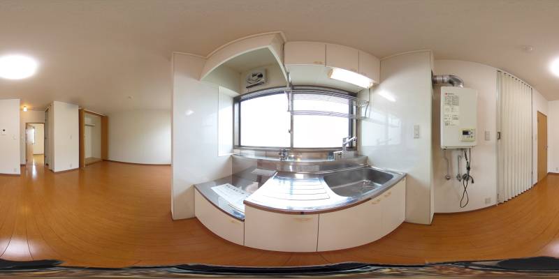 パノラマ画像キッチン