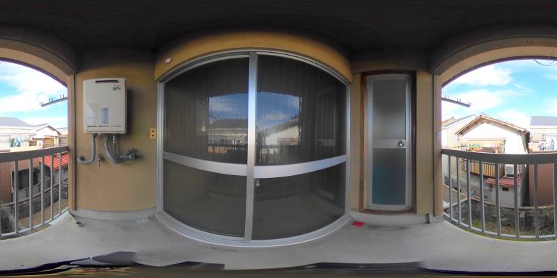 パノラマ画像バルコニー