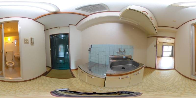 パノラマ画像キッチン