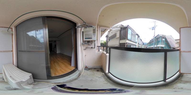 パノラマ画像バルコニー