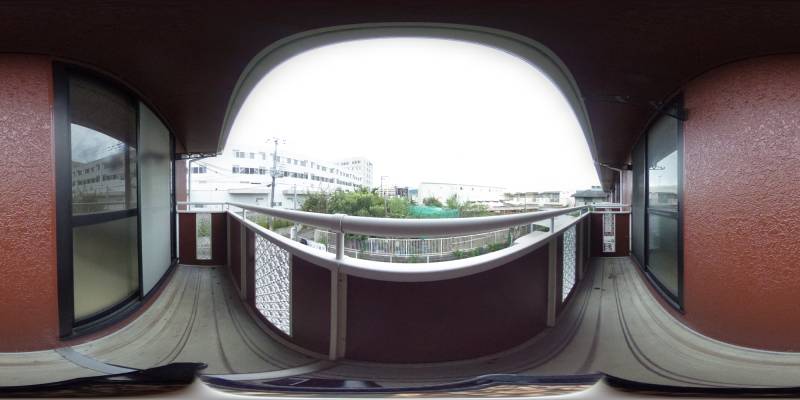 パノラマ画像バルコニー