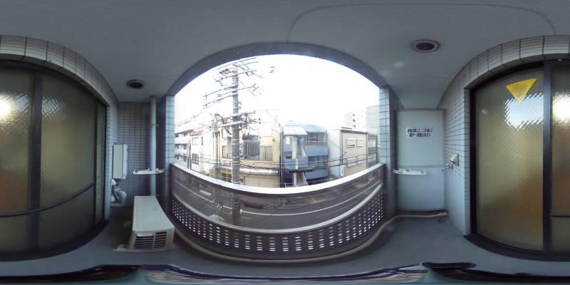 パノラマ画像バルコニー