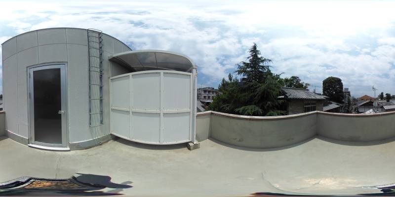 パノラマ画像バルコニー