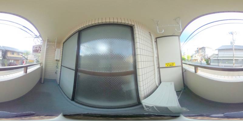 パノラマ画像バルコニー