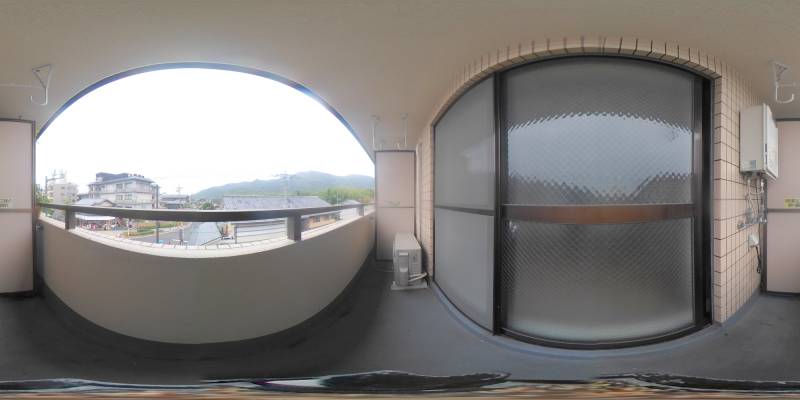 パノラマ画像バルコニー