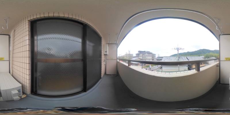 パノラマ画像バルコニー