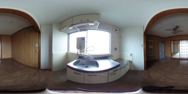 パノラマ画像キッチン
