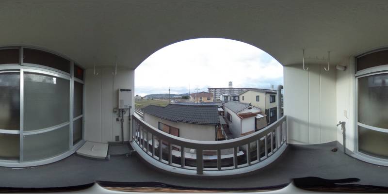パノラマ画像バルコニー