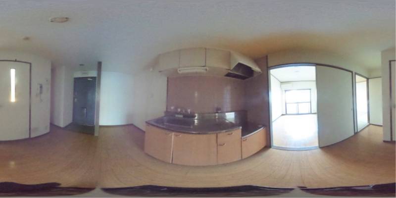 パノラマ画像キッチン