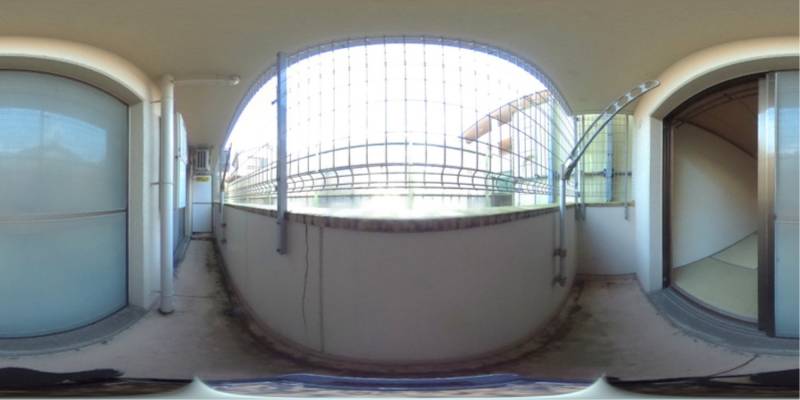 パノラマ画像バルコニー