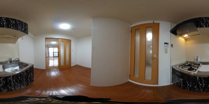 パノラマ画像キッチン