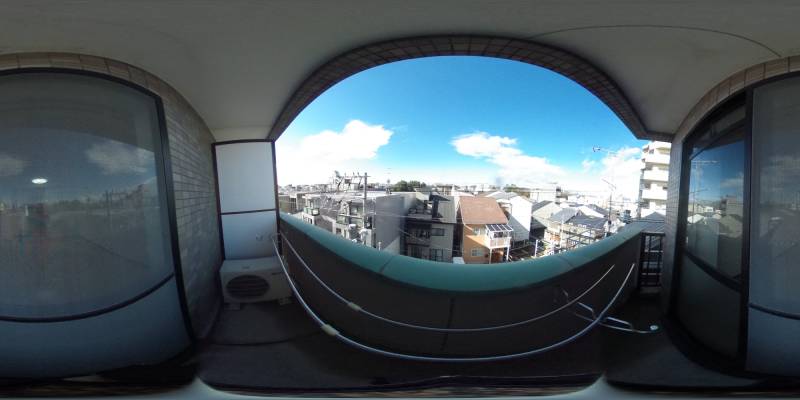 パノラマ画像バルコニー