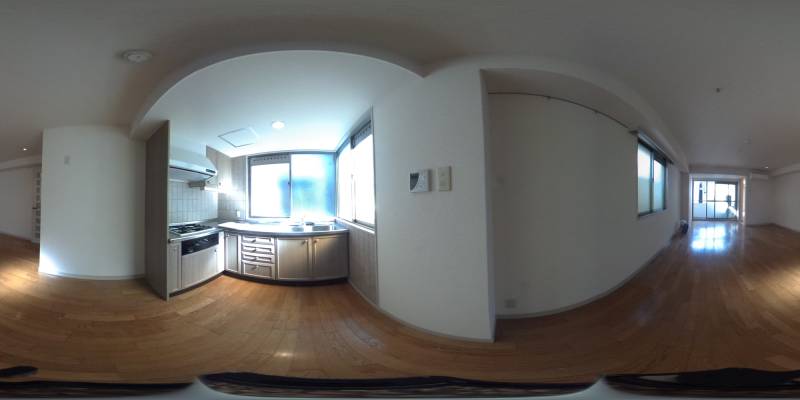 パノラマ画像キッチン