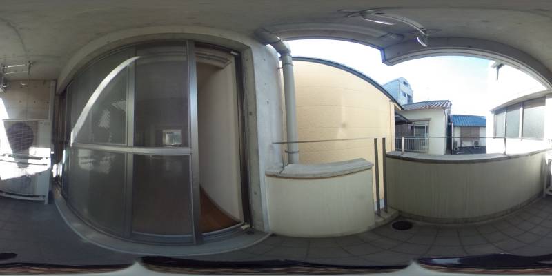 パノラマ画像バルコニー