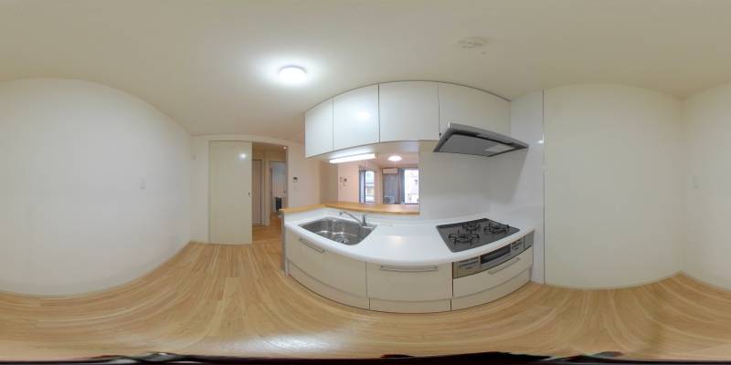 パノラマ画像キッチン